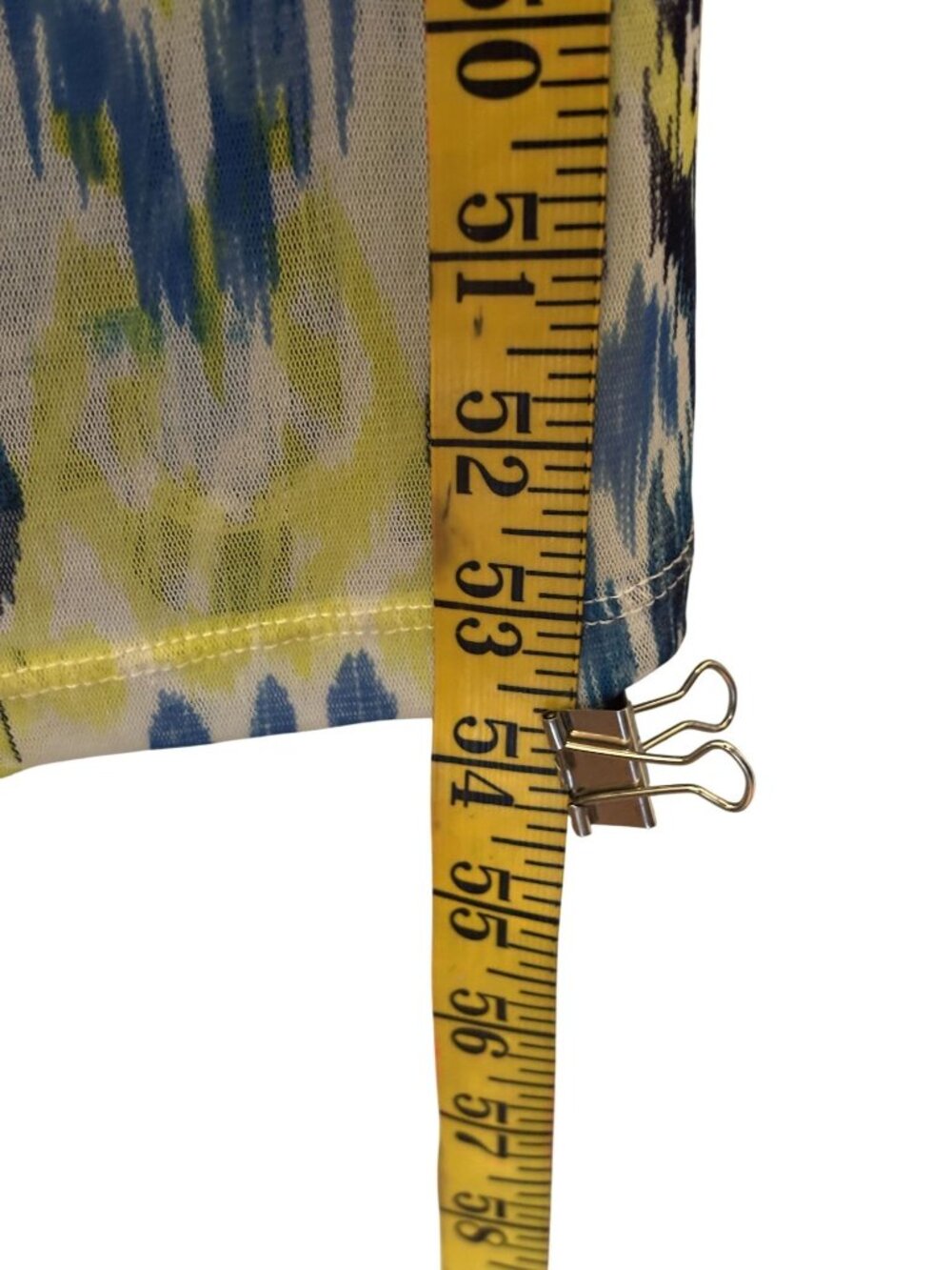 INC Iemon and blue ikat print maxi cover-up dress featuring silver sequin Small - Picture 9 of 11